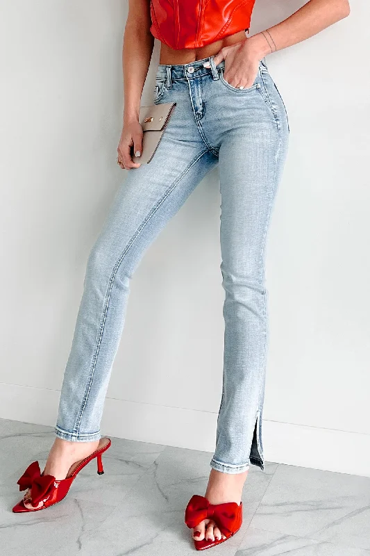 Polina Kancan Mid Rise Y2K Bootcut Jeans (Medium) Bohemian Women's Free
