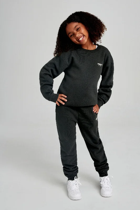 Frankie Kids Unisex Jogger - Dusk Black Minimalist Women's Casual