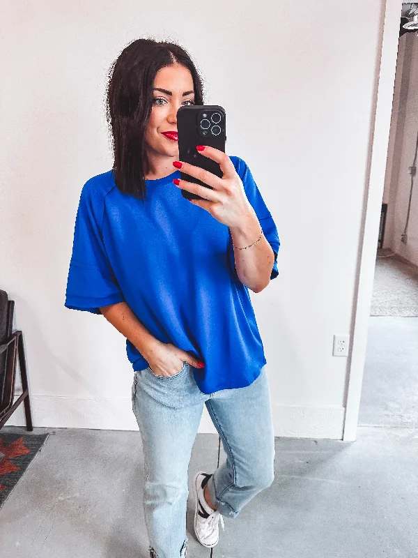 Cami Tee-Royal Blue Feminine Women's Style 