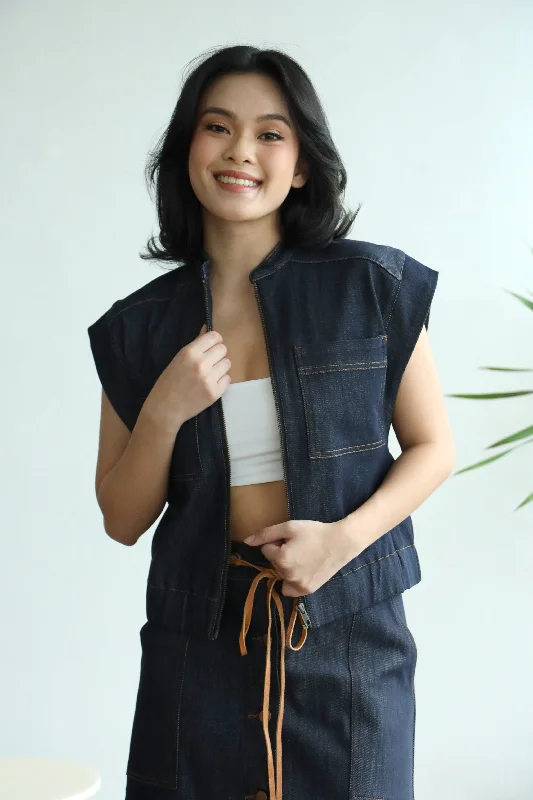 Rorie Denim Vest Relaxed Women's Beachy