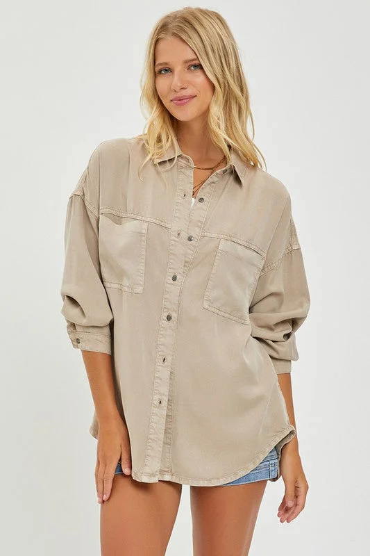 Anais Over Sized Button Up French