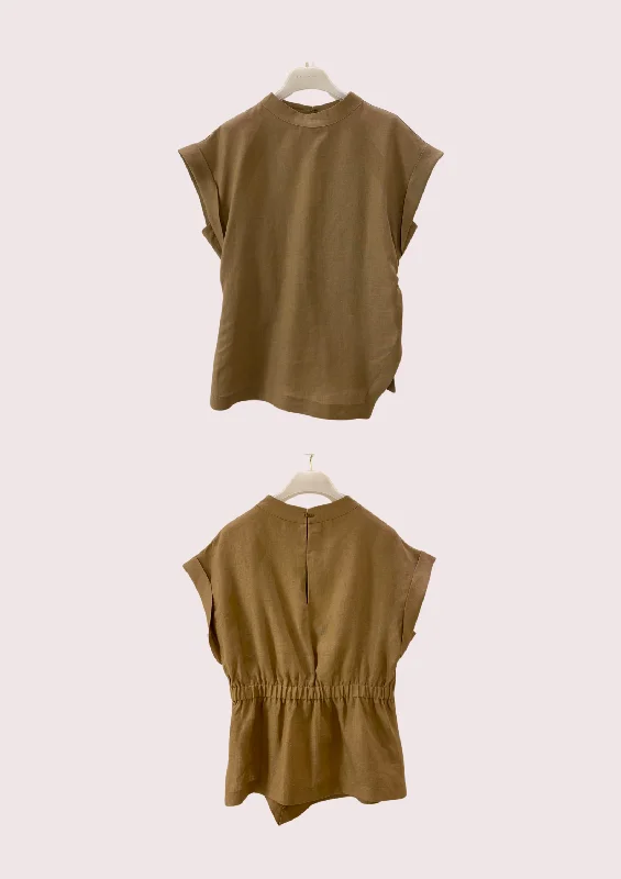 Glenda Linen Blouse Unique Women's Upcycled