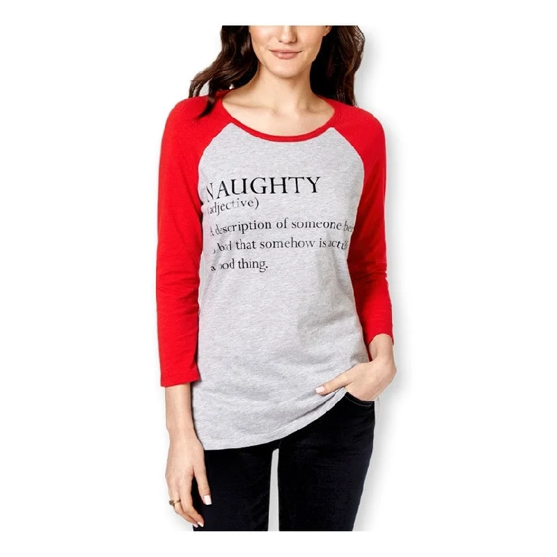 Pretty Rebellious Clothing Womens Naughty Defined Graphic T-Shirt Practical Women's Multi - 
