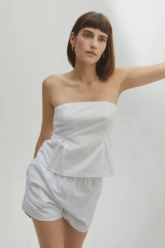 Centra Linen Tube Top Vintage Women's 1970S 