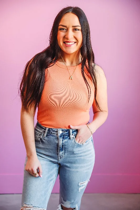 Evie Tank-Cadmium Orange-Thread & Supply Women