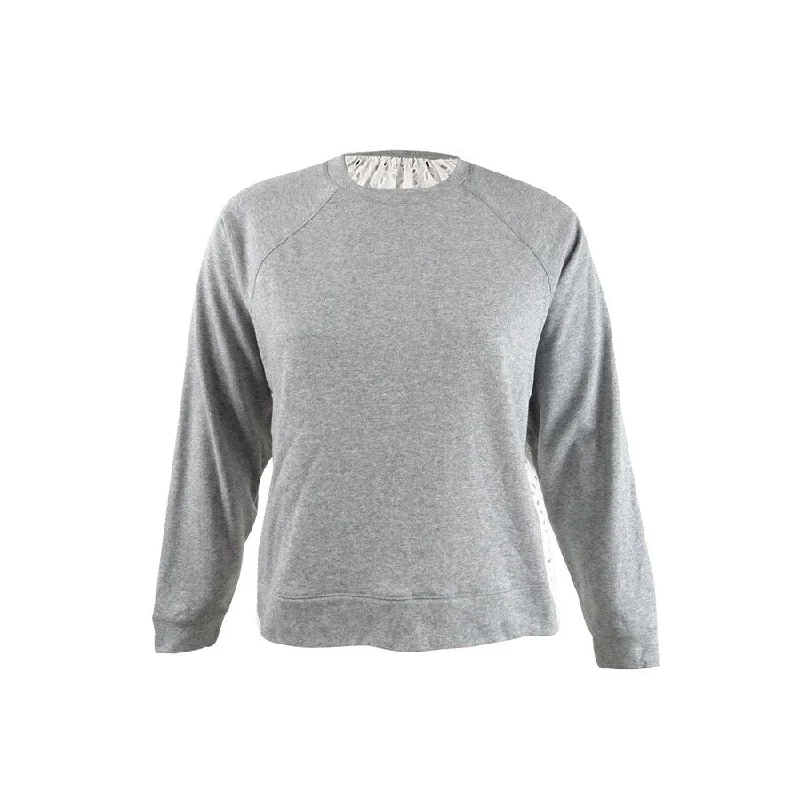 Rachel Rachel Roy Women's Moana Sweatshirt (L, Heather Grey) Gym