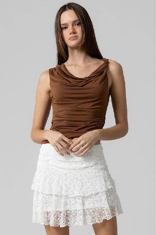 Tati Asymmetrical Top Luxurious Women's High -  end