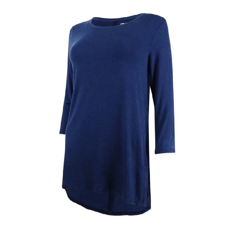 DKNY Sport Women's High-Low Top S, Mediterranean Blue Compression