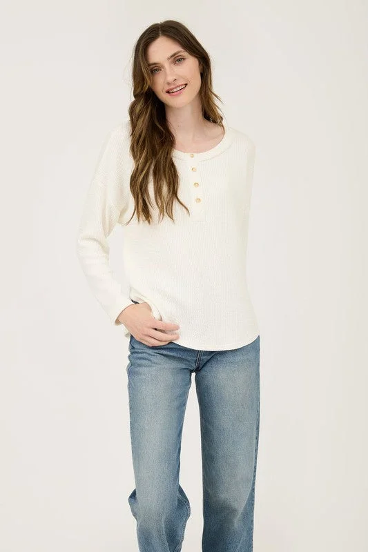 Wall-E Waffle Knit Top Casual Women's Japanese 