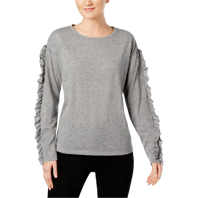I-N-C Womens Ruffled Sleeve Basic T-Shirt Youthful Women's Anime - inspired