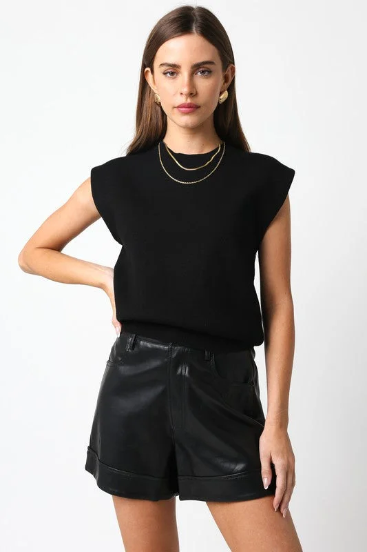 Luiza Short Sleeve Sweater Top Cashmere