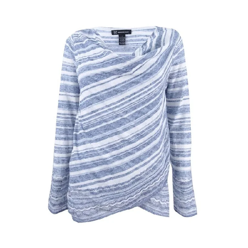 INC International Concepts Women's Crossover Cowl-Neck Sweater (S, Dusty Denim) Practical Women's Quick - dry INC International Concepts Women's Crossover Cowl-Neck Sweater (S, Dusty Denim) Practical Women's Quick - dry