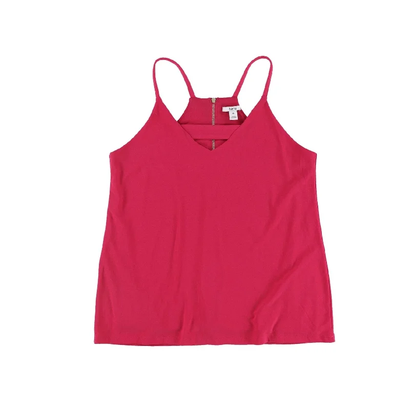 bar III Womens Zip-Back Halter Top Shirt, Pink, X-Small Elegant Women's Formal 