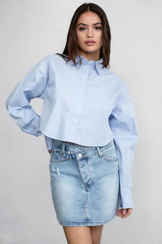 Hampton Collared Button Up Top Earthy Women's 