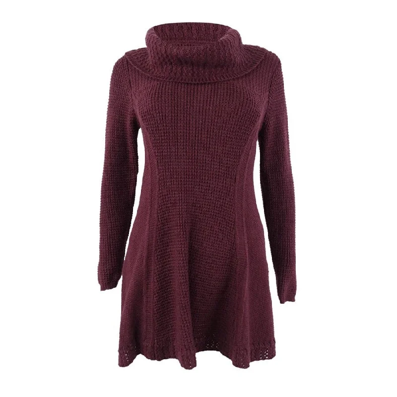 Style & Co Women's Waffle-Knit Cowlneck Sweater (S, Berry Jam) Minimalist Women's Casual Style & Co Women's Waffle-Knit Cowlneck Sweater (S, Berry Jam) Minimalist Women's Casual