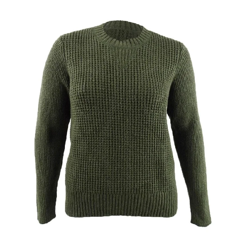 Lucky Brand Women's Crew-Neck Waffle-Knit Sweater Artistic Women's Avant - 