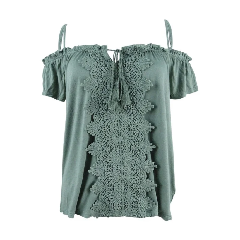 Ultra Flirt Juniors' Cold-Shoulder Top Modern Women's Tech