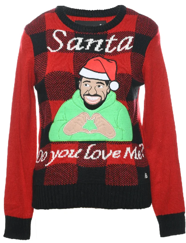 Santa Claus Christmas Jumper - S Artistic Women's Avant - 